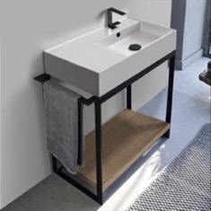 Modern  Console Vanity, 35 inch